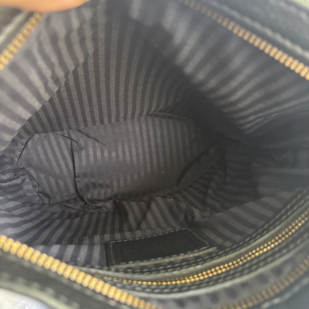 Vintage COACH Sonoma Bucket Zip Bag Black Pebble Leather 4907 90s Costa Rica - Picture 11 of 16